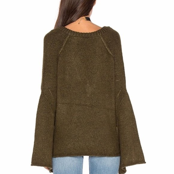 Free People Chunky Knit Bell Sleeve Sweater - Picture 4 of 8